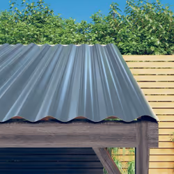 Ces 12 panneaux de toiture en métal sont le choix parfait pour réaliser la toiture d'abris de jardin, d'étables, de locaux co ...