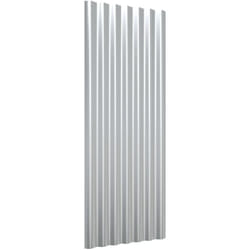 Panneaux de toit 12 pcs Acier enduit de poudre Argenté 100x36cm Vidaxl