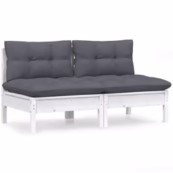 VidaXL 3095993, 2 siège(s), Blanc, 635 mm, 635 mm, 625 mm