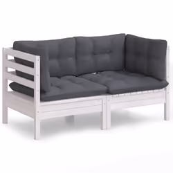 VidaXL 3096011, 2 siège(s), Blanc, 635 mm, 635 mm, 625 mm