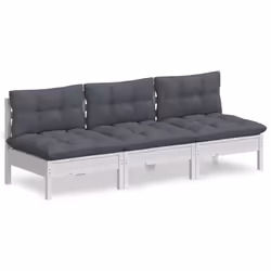 VidaXL 3096077, 3 siège(s), Blanc, 635 mm, 635 mm, 625 mm