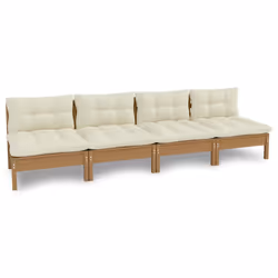 VidaXL 3096127, 4 siège(s), Marron, 635 mm, 635 mm, 625 mm