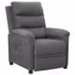 vidaXL Fauteuil inclinable Gris clair Tissu - TU