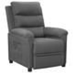 vidaXL Fauteuil inclinable Gris clair Tissu - TU