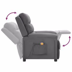 VidaXL 342351 Fauteuil massant électrique Gris - Vue supplémentaire 5