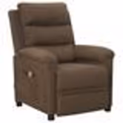 vidaXL Fauteuil de massage Marron Tissu - TU