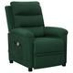 vidaXL Fauteuil de massage Vert foncé Tissu - TU