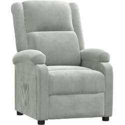Vidaxl - Fauteuil inclinable gris clair velours