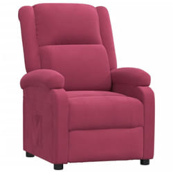 Vidaxl - Fauteuil inclinable rouge bordeaux velours