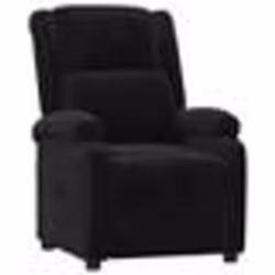 vidaXL Fauteuil inclinable noir velours - TU