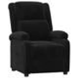 vidaXL Fauteuil inclinable noir velours - TU