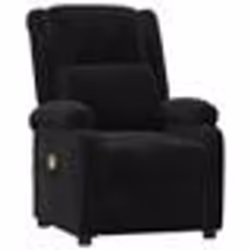 vidaXL Fauteuil de massage Noir Velours - TU