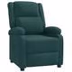 vidaXL Fauteuil inclinable Vert foncé Tissu - TU