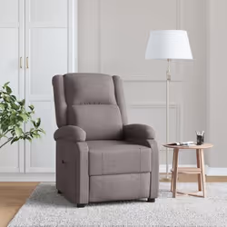 vidaXL Fauteuil inclinable Taupe Tissu - TU