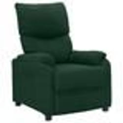 vidaXL Fauteuil inclinable Vert foncé Tissu