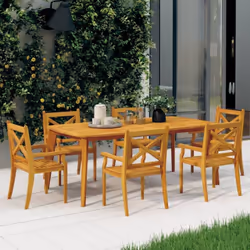 Ces chaises de salle à manger d'extérieur en bois sont sans aucun doute un excellent choix pour les repas en plein air dans v ...