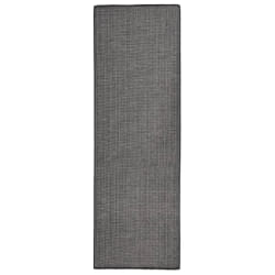 vidaXL Tapis à tissage plat d'extérieur 80x250 cm Gris - TU