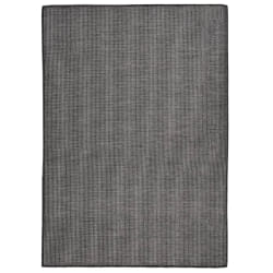 vidaXL Tapis à tissage plat d'extérieur 140x200 cm Gris - TU