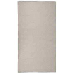 vidaXL Tapis à tissage plat d'extérieur 80x150 cm Taupe - TU