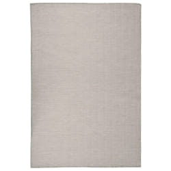 vidaXL Tapis à tissage plat d'extérieur 120x170 cm Taupe - TU