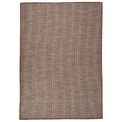 vidaXL Tapis à tissage plat d'extérieur 160x230 cm Marron - TU