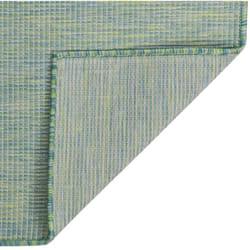 Tapis à tissage plat d'extérieur 160x230 cm Turquoise