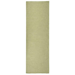vidaXL Tapis à tissage plat d'extérieur 80x250 cm Vert - TU
