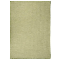 vidaXL Tapis à tissage plat d'extérieur 140x200 cm Vert - TU