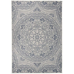 Vidaxl - Tapis à tissage plat d'extérieur 160x230 cm Motif bleu