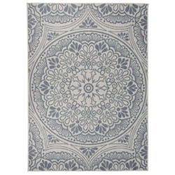vidaXL Tapis à tissage plat d'extérieur 200x280 cm Motif bleu - TU