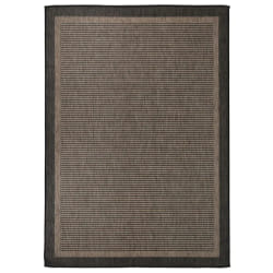 vidaXL Tapis à tissage plat d'extérieur 140x200 cm Marron foncé - TU