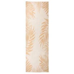 vidaXL Tapis à tissage plat d'extérieur 80x250 cm Motif de feuille - TU
