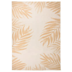 vidaXL Tapis à tissage plat d'extérieur 140x200 cm Motif de feuille - TU