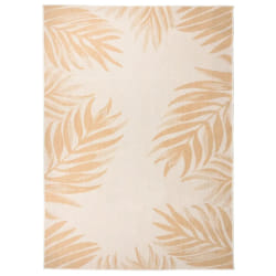 vidaXL Tapis à tissage plat d'extérieur 200x280 cm Motif de feuille - TU