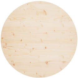Dessus de table Ø90x2,5 cm Bois de pin massif Vidaxl