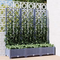 Avec cette jardinière avec treillis, vous pouvez décorer l'entrée, le balcon, la terrasse et le jardin avec de belles plantes ...