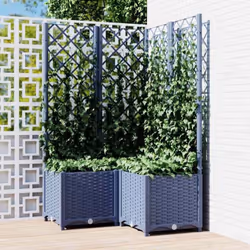 Avec cette jardinière avec treillis, vous pouvez décorer l'entrée, le balcon, la terrasse et le jardin avec de belles plantes ...