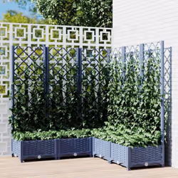 Avec cette jardinière avec treillis, vous pouvez décorer l'entrée, le balcon, la terrasse et le jardin avec de belles plantes ...