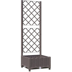Vidaxl - Jardinière avec treillis Marron 40x40x121,5 cm pp