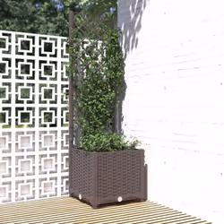 Avec cette jardinière avec treillis, vous pouvez décorer l'entrée, le balcon, la terrasse et le jardin avec de belles plantes ...