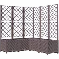 Avec cette jardinière avec treillis, vous pouvez décorer l'entrée, le balcon, la terrasse et le jardin avec de belles plantes ...
