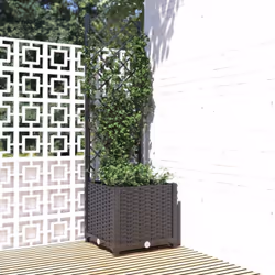 Avec cette jardinière avec treillis, vous pouvez décorer l'entrée, le balcon, la terrasse et le jardin avec de belles plantes ...