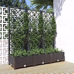 Description générale Avec cette jardinière avec treillis, vous pouvez décorer l'entrée, le balcon, la terrasse et le jardin a ...