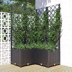 Vidaxl - Jardinière avec treillis Noir 80x80x136 cm pp
