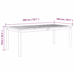 VidaXL 318745 table de jardin - Vue supplémentaire 7