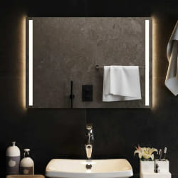 vidaXL Miroir de salle de bain à LED - 70x50 cm