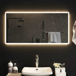 vidaXL Miroir de salle de bain LED 100x50 cm