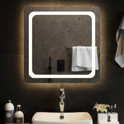 vidaXL Miroir LED Salle de Bain 60x60 cm