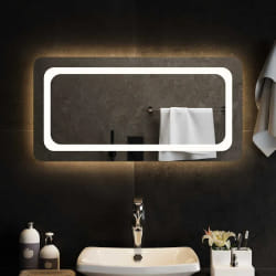 Miroir de salle de bain LED vidaXL - 80 x 40 cm