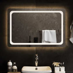 vidaXL Miroir salle de bain LED - 90 x 60 cm